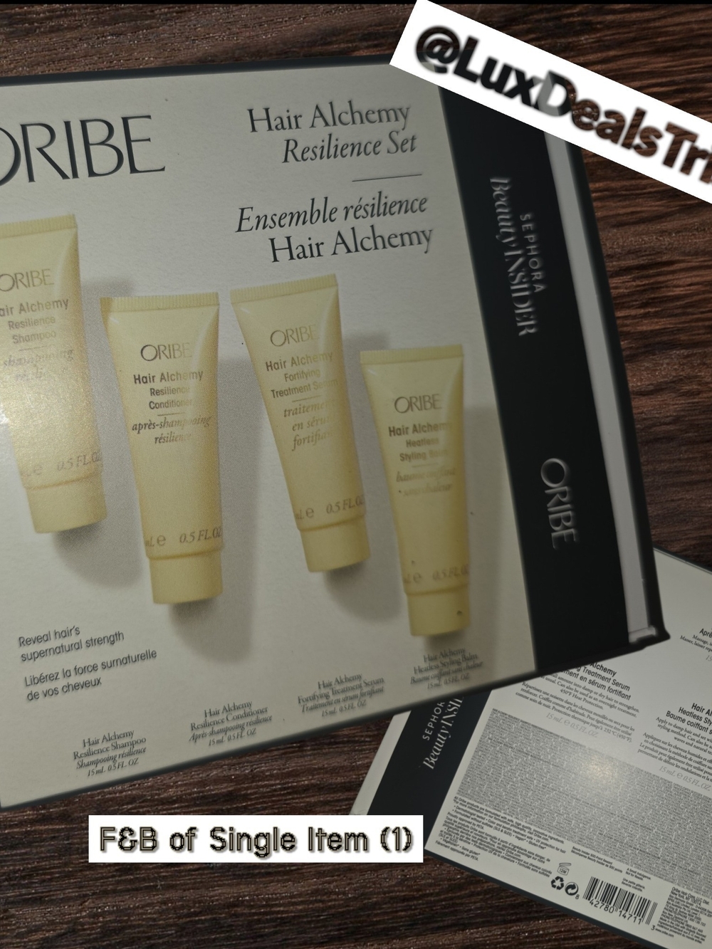 Oribe Hair Alchemy Resilience Set - Cream and Black Packaging
